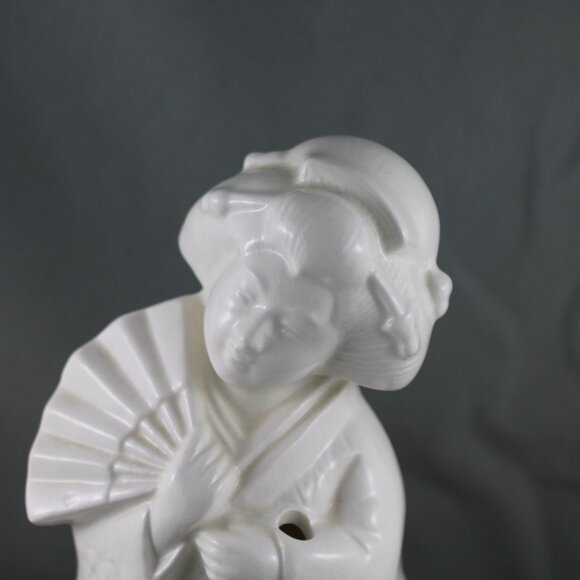 8 inch tall Benihana Mug - Geisha with Fan Kobe - Ceramic Mug - Picture 2 of 10